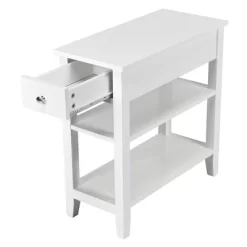 Costway 3 Tier Nightstand Bedside Table Sofa Side End Table W/Double Shelves Drawer -Baxton Studio Store GUEST 9fd85716 6a91 410d 9b6d b240d36c9891