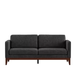 Clyde Linen Upholstered Sofa Charcoal Gray - Inspire Q 9 Clyde Linen Upholstered Sofa Charcoal Gray - Inspire Q -Baxton Studio Store GUEST a12dc93e b24b 438c 980e 7de77b2297ea