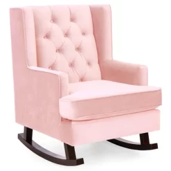 Best Choice Products Rocking Accent Chair, Tufted Upholstered Wingback For Home, Nursery W/ Wood Frame 18 Best Choice Products Rocking Accent Chair, Tufted Upholstered Wingback For Home, Nursery W/ Wood Frame -Baxton Studio Store GUEST a1c5b1d0 25e8 474a 97e0 88d1d1af2cb5