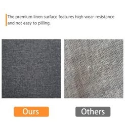 Yaheetech Modern Loveseat Sofa Couch 2-Seater Linen Fabric Upholstery Sofa Couch-Gray -Baxton Studio Store GUEST a206b161 960e 4770 9f80 30bbe249ab42