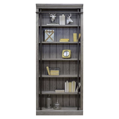 94" Avondale Tall Wood Bookcase Fully Assembled - Martin Furniture 8 94" Avondale Tall Wood Bookcase Fully Assembled - Martin Furniture - Image 6