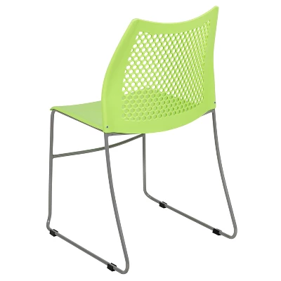 Flash Furniture HERCULES Series 661 Lb. Capacity Stack Chair With Air-Vent Back And Powder Coated Sled Base 12 Flash Furniture HERCULES Series 661 Lb. Capacity Stack Chair With Air-Vent Back And Powder Coated Sled Base - Image 10