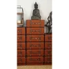 Traditional Faux Leather 6 Drawer Chest Camel Brown - Olivia & May -Baxton Studio Store GUEST a7042118 20e5 449e 9974 563bbe627301