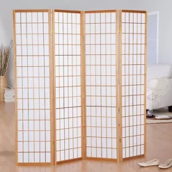 4 Panel Room Divider Natural - Ore International 6 4 Panel Room Divider Natural - Ore International -Baxton Studio Store GUEST a889634a 03bd 4e07 ab45 81fd6b14d1e5