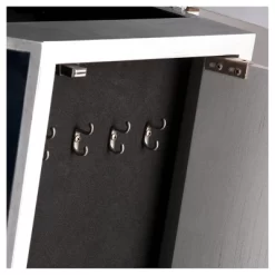 Melanie 7 Drawer Glam Jewelry Armoire Mirrored/Brushed - Aiden Lane -Baxton Studio Store GUEST a92f638c ff59 4fa0 940a 4108c6d61eb2