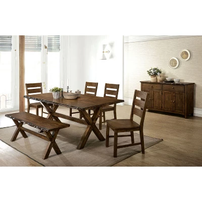 Kelley Rectangular Wood Dining Table Walnut - HOMES: Inside + Out 3 Kelley Rectangular Wood Dining Table Walnut - HOMES: Inside + Out