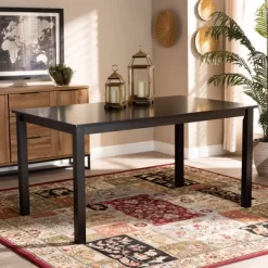 Eveline Rectangular Wood Dining Table Espresso - Baxton Studio -Baxton Studio Store GUEST aad75bed 5bd2 447e 918a 78307b0268c5