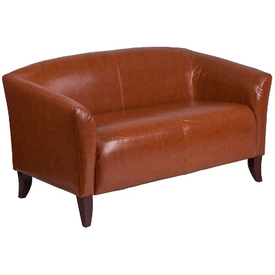 Flash Furniture HERCULES Imperial Series LeatherSoft Loveseat With Cherry Wood Feet 14 Flash Furniture HERCULES Imperial Series LeatherSoft Loveseat With Cherry Wood Feet - Image 12