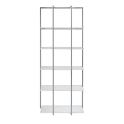 74" Shining Star Champagne Bookcase With Shelves White - Treasure Trove Accents -Baxton Studio Store GUEST abbe7fec 7bc2 4807 a7cd 0cf3e7d056b8