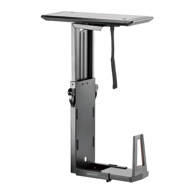 Mount-It! Heavy Duty Deluxe Under Desk Computer Mount | Height Adjustable CPU Holder With Sliding Tracks | 33 Lbs. Weight Capacity | Black 9 Mount-It! Heavy Duty Deluxe Under Desk Computer Mount | Height Adjustable CPU Holder With Sliding Tracks | 33 Lbs. Weight Capacity | Black - Image 7