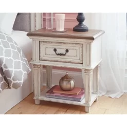 Realyn One Drawer Nightstand Chipped - Signature Design By Ashley