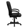 Mid-Back LeatherSoft Executive Swivel Office Chair With Three Line Horizontal Stitch Back And Arms Black - Flash Furniture -Baxton Studio Store GUEST ad9c95dd c3f1 494d bae7 e66c11234e34