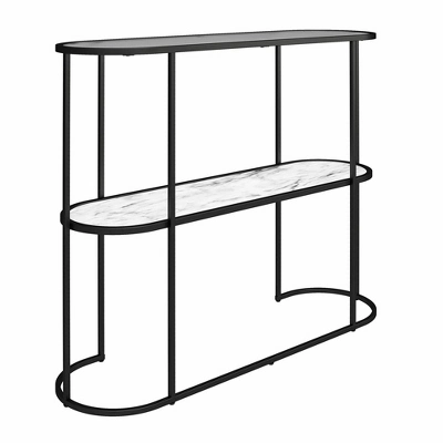 Moon Phases Console Table White Marble/Glass - Mr. Kate 4 Moon Phases Console Table White Marble/Glass - Mr. Kate - Image 2