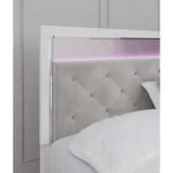 King/California King Altyra Upholstered Panel Headboard White - Signature Design By Ashley