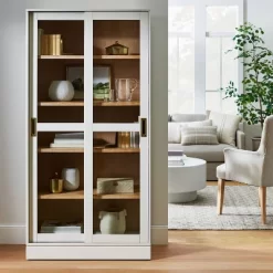 72" Promontory Cabinet With Sliding Doors - Threshold™ Designed With Studio McGee 23 72" Promontory Cabinet With Sliding Doors - Threshold™ Designed With Studio McGee -Baxton Studio Store GUEST b155d4f0 eae2 44b5 8f8b 7a4c62886824
