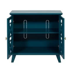 Versatile Fretwork Accent Storage Cabinet Blue - Saracina Home 9 Versatile Fretwork Accent Storage Cabinet Blue - Saracina Home -Baxton Studio Store GUEST b1e1ee1a 7f60 4d22 967f 986f85e15291