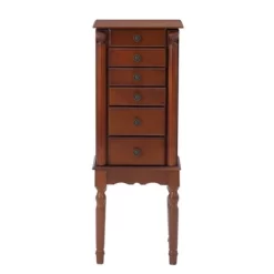 Wylie Jewelry Armoire Cherry Red - Powell Company -Baxton Studio Store GUEST b3ec66ec bda8 4c85 895b eb8cf404fbdf