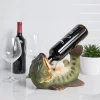 True Boozy Bass Polyresin Wine Bottle Holder Set Of 1, Green, Holds 1 Standard Wine Bottle -Baxton Studio Store GUEST b42b9bf7 0c9b 4a4b a108 eb4b7b677319