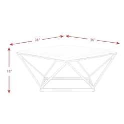 2pc Conner Occasional Coffee Table & End Table Set White - Picket House Furnishings -Baxton Studio Store GUEST b4402d1f d650 45da bb51 0f6cca9813e1