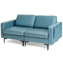 Costway Modern Modular 3-Seat Sofa Couch W/ Side Storage Pocket & Metal Leg -Baxton Studio Store GUEST b4c1f346 bef8 4ebf 9487 e3137c96cff2