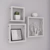 Floating Shelves- Open Cube Wall Shelf Set With Hidden Brackets, 3 Sizes To Display Décor, Photos, More- Hardware Included By Lavish Home (White) -Baxton Studio Store GUEST b56337fd 9407 47fe 8b5f c45cc2b882b9