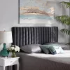 Emile Velvet Fabric Upholstered And Wood Headboard - Baxton Studio -Baxton Studio Store GUEST b61aa068 757a 4404 82a3 d828fe8f6659