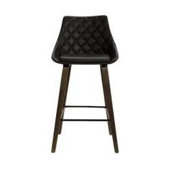 26" Dani Swivel Barstool Brown - Armen Living