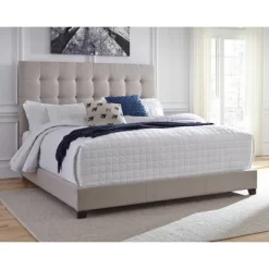 Dolante Queen Upholstered Bed Beige - Signature Design By Ashley
