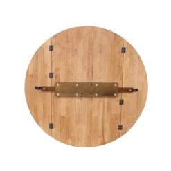 30.3" Gracelyn Round Dual Drop Leaf Pedestal Extendable Dining Table Cinnamon/Espresso - International Concepts -Baxton Studio Store GUEST b721f506 2ff7 439f 85e5 411bb30daa2d