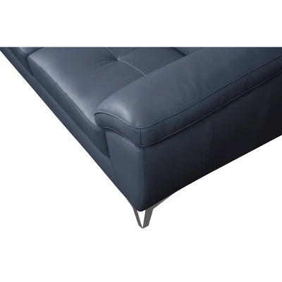 Valier Top Grain Leather Loveseat - Abbyson Living 3 Valier Top Grain Leather Loveseat - Abbyson Living