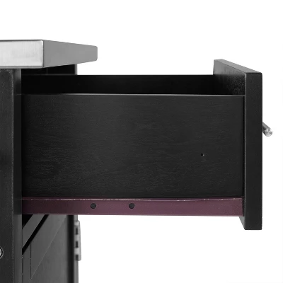 Full Savannah Stainless Steel Top Kitchen Island Cart - Crosley 15 Full Savannah Stainless Steel Top Kitchen Island Cart - Crosley - Image 13