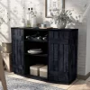 Neskowin Buffet With Cabinet Rustic Navy Blue - HOMES: Inside + Out -Baxton Studio Store GUEST b7df0819 0bee 4510 9dc7 456f3f730e55