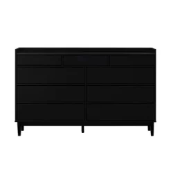 Mid-Century Modern Solid Wood 9 Drawer Horizontal Dresser - Saracina Home -Baxton Studio Store GUEST b8326513 d1f9 4b66 aa98 cbcef4c3e0c3