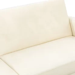 Lanna 76"Wide Vegan Leather Modern Style Convertible Futon Sofa Bed For Living Room Guest Bedroom | ARTFUL LIVING DESIGN -Baxton Studio Store GUEST b86f2069 bcdb 493a 8ccd f71bd56cf860