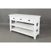 3 Drawers And 2 Open Shelf Sofa Table White - Benzara 1 3 Drawers And 2 Open Shelf Sofa Table White - Benzara -Baxton Studio Store GUEST b8ef2651 8c89 4dac 9fdb 77f1437fc48c