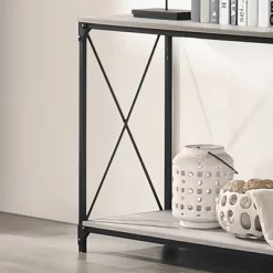 Rosslea Lower Shelf Sofa Table Black/Gray - HOMES: Inside + Out -Baxton Studio Store GUEST b9b818ee c337 4980 bebd 3d97843abb91