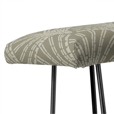 Iveta Abolina Scallop Fan Sage Bench - Deny Designs 4 Iveta Abolina Scallop Fan Sage Bench - Deny Designs - Image 2