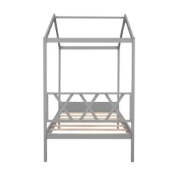 Twin Size Wood House Bed Frame With Storage Space-ModernLuxe -Baxton Studio Store GUEST bb80fe30 ed8e 4d2c 86bf 5f386c8ad19e