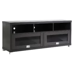 Baxton Studio Modern TV Stand For TVs Up To 62" Dark Brown - Wholesale Interiors