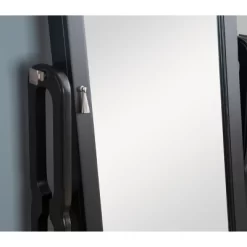 Lola Cheval Mirror/Jewelry Wardrobe Black - Powell Company -Baxton Studio Store GUEST bd023b6a 8099 49e2 99e7 f646a7091120