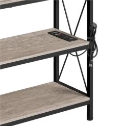 Yaheetech 3 Tier Console Table Sofa Table With Power Outlet, Gray -Baxton Studio Store GUEST be27fbd7 426a 4ae5 bdcb 855dda783b10