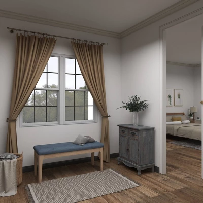 Vintage Wood Cabinet Gray - Olivia & May 17 Vintage Wood Cabinet Gray - Olivia & May - Image 15