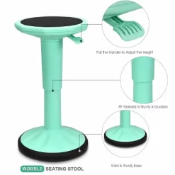 Costway Wobble Chair Height Adjustable Active Learning Stool Sitting Home Office Green Backless Silicone -Baxton Studio Store GUEST bebe64eb e9db 44f9 95b8 88194e69c60a