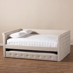 Alena Daybed With Trundle - Baxton Studio -Baxton Studio Store GUEST bef528f1 eedb 4a08 a6dc 66c20c8aecd4