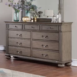 5pc Pennings Traditional Bedroom Set Gray - HOMES: Inside + Out -Baxton Studio Store GUEST bf55ec0f 426c 403b 8af1 b8d83b753fca
