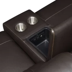 6pc Nara Dual Power Leather Reclining Sectional Sofas Espresso - Steve Silver Co. -Baxton Studio Store GUEST c034a38e 9ec5 40d1 b6f4 6322aedd8f8f