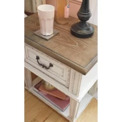 Realyn One Drawer Nightstand Chipped - Signature Design By Ashley -Baxton Studio Store GUEST c036b49e 1c1c 492c 85b2 1e0e9f0f0df1