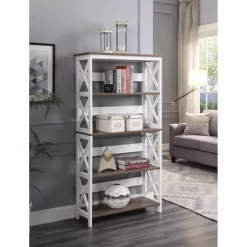 60" Oxford 5 Tier Bookcase - Breighton Home