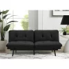 Finley Convertible Futon Sofa Bed Black - Serta
