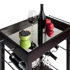 Johnnie Bar Cart Dark Espresso - Winsome -Baxton Studio Store GUEST c3a3d7fd 5e60 44da b8ae 0f49e76b63e0